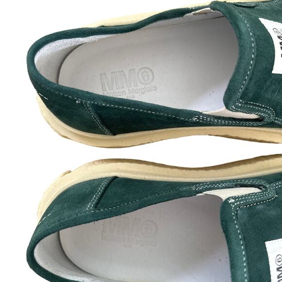 Maison Margiela - Logo Chunky Low Top Platform Sneakers in Green main image 3